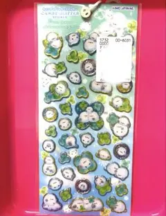 キャンディグリッターステッカー　シマエナガ　グリッターシール　正規品
