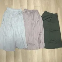 【春先おすすめ】ボトムス(スカート)3点セット