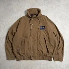 1659 Dunbrooke PPG刺繍ジャケットブラウンXL 短丈企業ロゴ古着