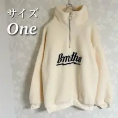 ボアトレーナー　ハーフジップ　モコモコスウェット　ゆったり　長袖　プルオーバー