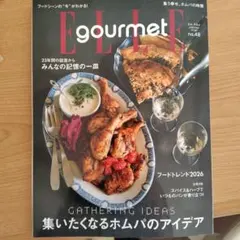エルグルメ　no.48 ELLE gourmet 雑誌　1月号