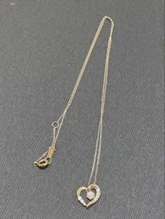 K10／ゴールド ハート型ネックレス【石の脱落あり】 - メルカリ