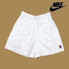 07T154☆ NIKE ホワイト ハーフパンツ ショーツ ゴルフ 春夏 M