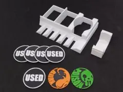 コイン式ダメカンケース仕切り（状態マーカー付き）