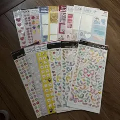 使いかけ　100均シールまとめ売り　15点③