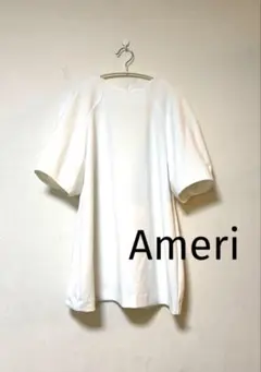 ANAYI アナイ コットン パフスリーブブラウス ホワイト オーバーサイズ 