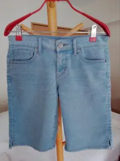 UNIQLO UJ デニムショートパンツ ライトブルー 24インチ
