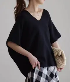 【中条あやみさん着用】 「広がりすぎない」 ブロックチェック ロングスカートのサムネイル