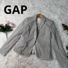 GAP ギャップ　テーラードジャケット　グレー　S ストライプ◇のサムネイル