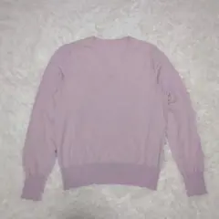 ミッシェルクラン Vネック薄手長袖ニット【M】パープル