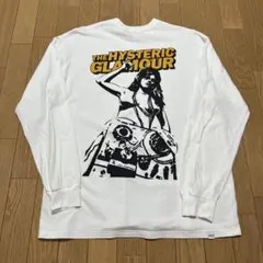 【美品】ヒステリックグラマー　長袖シャツ　ロンT　現行タグ　白　バックロゴ　Lのサムネイル