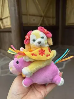 香港ディズニー 旧正月 午年 マスコット ぬいぐるみキーチェーン　干支 クッキー