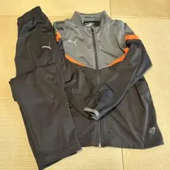 PUMA ジャージ 150サイズ 黒/グレー/オレンジ