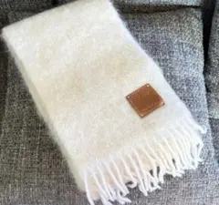 LOEWE ロエベ マフラー モヘア アイボリー