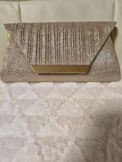 2way パーティバッグ　 ゴールド 結婚式【美品】