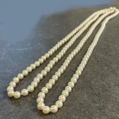 パールネックレス ロング 入学式 卒業式 婚礼 ホワイト