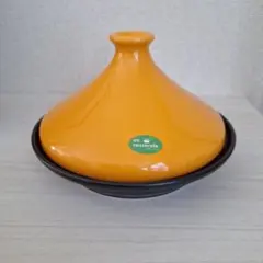 【未使用品】en casserole タジン鍋 オレンジ ブラックのサムネイル