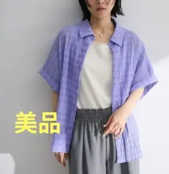 シアーシャーリングフレンチスリーブシャツ／グリーンパークスのサムネイル