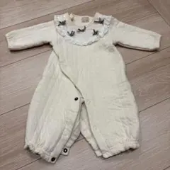petit main アイボリーロンパース