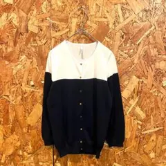 NOLLEY'S ノーリーズ カーディガン バイカラー ブラック ホワイト