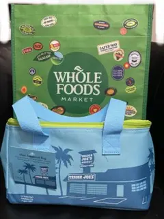 トレジョ　保冷バッグ（小）& ホールフーズ　エコバッグセット　未使用品