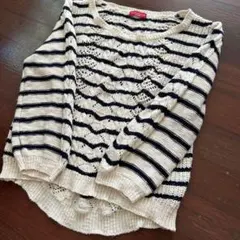 earth music&ecology ストライプニット 長袖