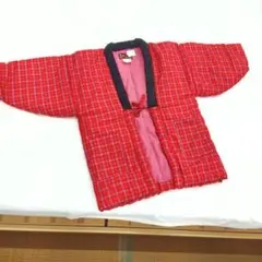 半纏　懐かしはんてん 綿入り 赤　レッドのサムネイル