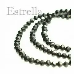 ☆お洒落必見☆スピネル 風ネックレス【ブラック】749