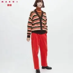 ユニクロ×マルニ コラボ コーデュロイ ワイド フィット タック パンツS※新品
