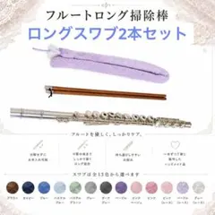 フルートロング掃除棒 ロングスワブ 替えスワブセット フルートロング掃除棒 ロングスワブ2枚セット - メルカリ