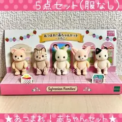 シルバニア　あつまれ！赤ちゃん　いちご　フェネック　チャコールネコ　服なし　新品