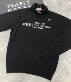 新品 パーリーゲイツ マスターバニー カシミヤ100％ ニット (5)L/黒