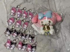 【新品未使用】宇佐美コラボマイメロディ ぬいぐるみ&アクリルキーホルダー 14個