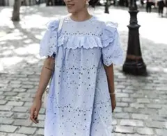 【美品】H&M 総レースのチュニックワンピース