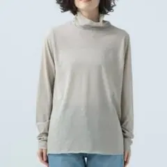 BAYFLOWシアーハイネックプルオーバー　F インナー　レイヤードスタイリング