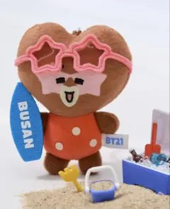 TATA】BT21 BUSAN バカンスぬいぐるみキーリング - メルカリ