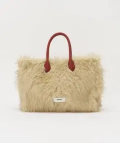 新品タグ 未着 GRAIN グレイン 2WAYフェイクファートートバッグ