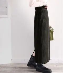 ms+ ideal メロープリーツタイトロングスカート