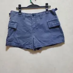 PUBLIC. QUE-CARGOカーゴショートパンツ ブルー系　難ありのサムネイル
