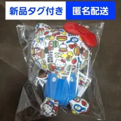 サンリオ ハローキティ 50周年 お座り ぬいぐるみ 総柄