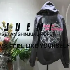 【新宿伊勢丹限定モデル】JUEMI パーカー フリーサイズ 白 両面プリント