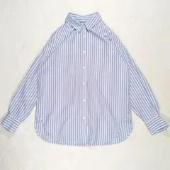 グリーンレーベルリラクシング ストライプシャツ オーバーサイズ 長袖 F