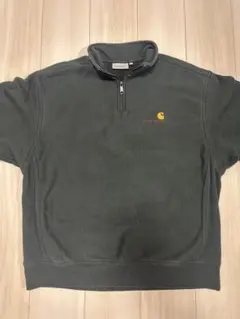 Carhartt ハーフジップスウェット ディープグリーン
