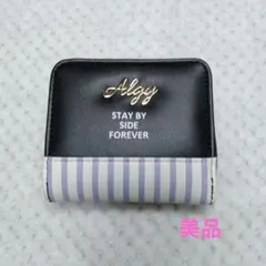 Algy ストライプ財布 2つ折りストライプ