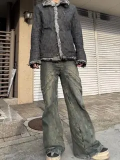 NICOLE fur tailored jacket y2k お兄系　平成