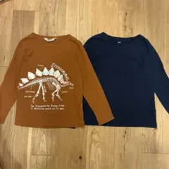 ステゴサウルス　ネイビー　長袖カットソーセット