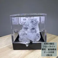 天然石　方解石　フローライト　原石　鉱物標本　ケース付き (30-3)