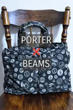 稀少！ PORTER BEAMS ディズニー トリプルコラボ ボストンバッグ PORTER x BEAMS x Disney コラボ ボストンバッグ - メルカリ