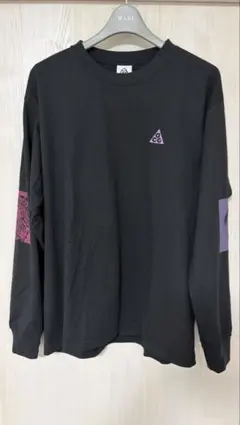 y2k NIKE ACG グラフィック 長袖カットソー ブラック M