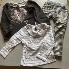 値下げ　メゾピアノ　長袖カットソー　長ズボン　長袖はブラウス　3点まとめて